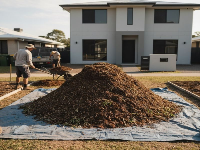 Cairns Qld Mulch Spreading