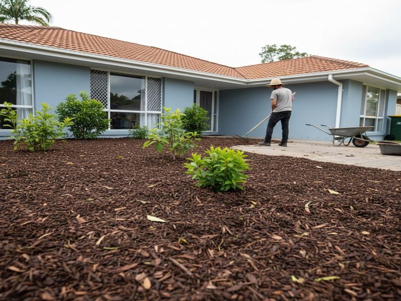 Cairns Qld Mulch Stockpiling