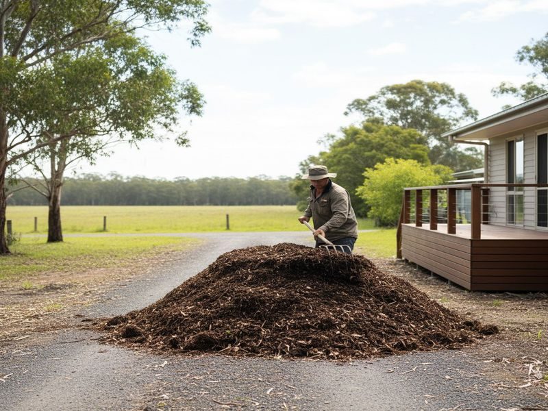 On Site Mulch Production Cairns Qld
