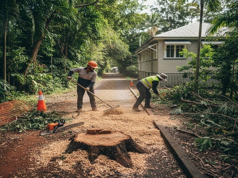 Stump Removal Along Access Cairns Qld