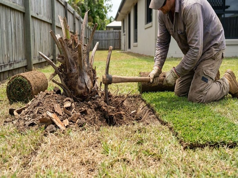 Cairns Qld Palm Stump Removal