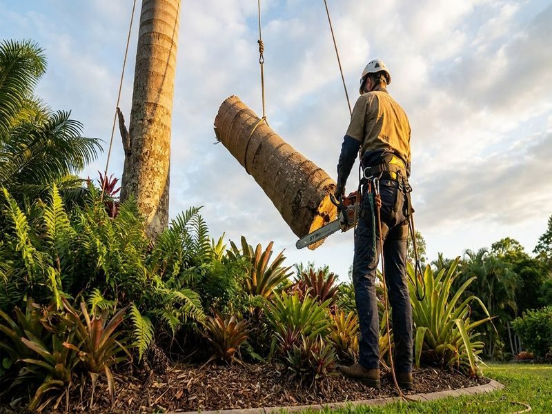 Dead Palm Stump Removal Cairns Qld