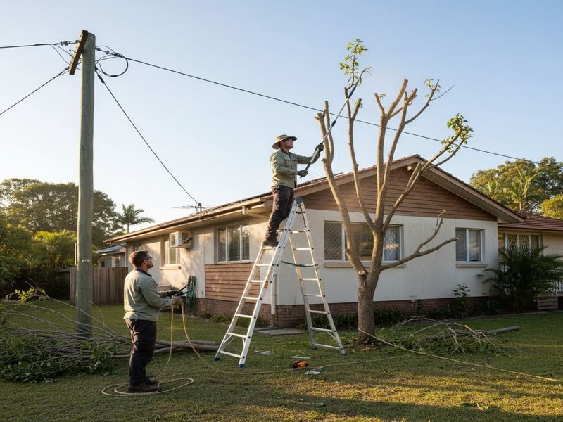 Tree Removal Near Overhead Cairns Qld