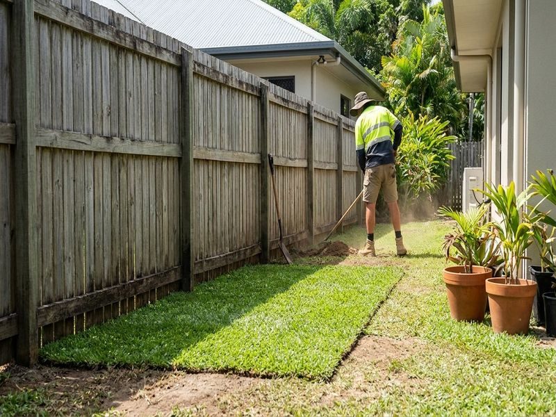 Large Palm Stump Grinding Cairns Qld