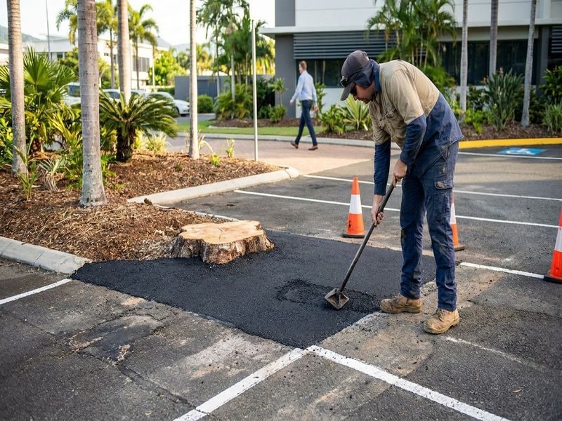 Large Stump Grinding Development Cairns Qld