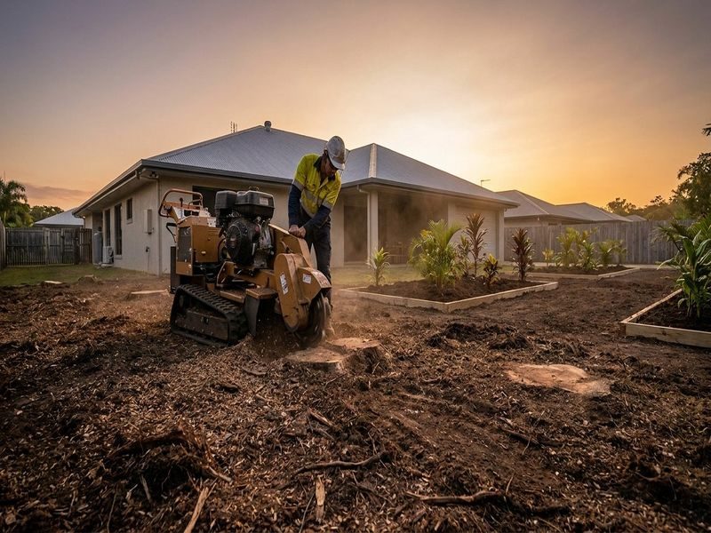 Large Stump Mulch Removal Cairns Qld