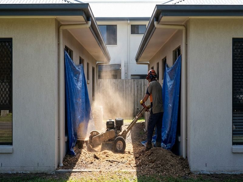 Stump Grinding With Minimal Cairns Qld