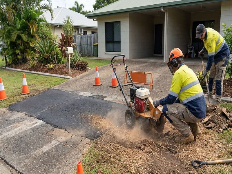 Small Stump Grinding Replanting Cairns Qld