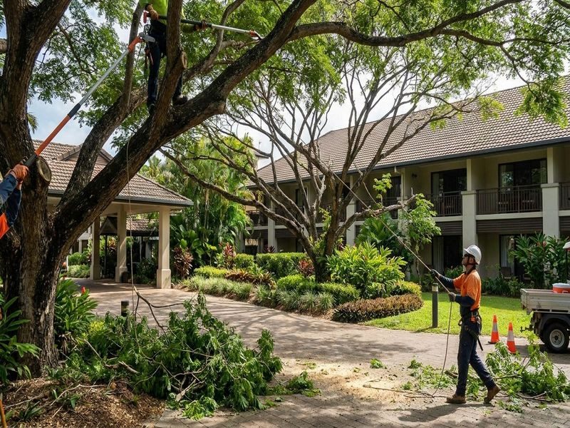 Canopy Thinning Near Homes Cairns Qld