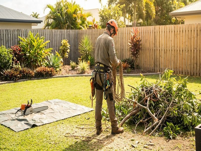 Rope Lowered Tree Dismantling Cairns Qld